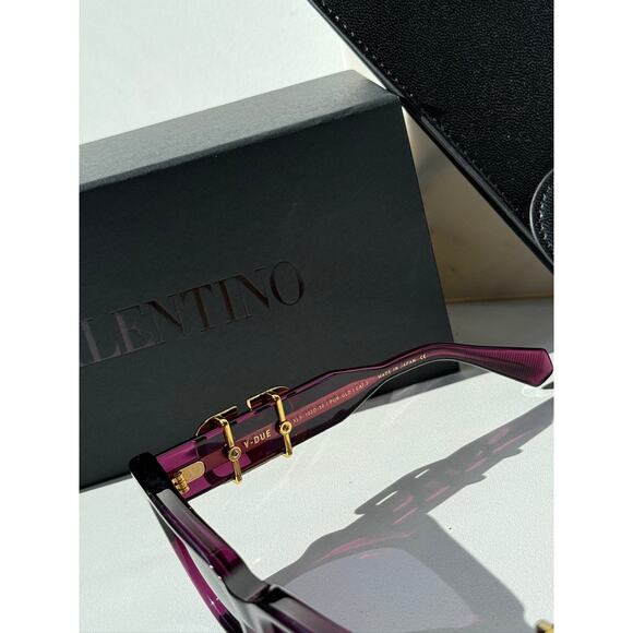 NEW Valentino V-Due VLS103-D Purple Cat Eye Sunglasses main image 7
